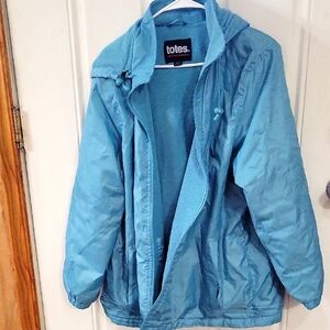 Totes Light Blue Hooded Jacket